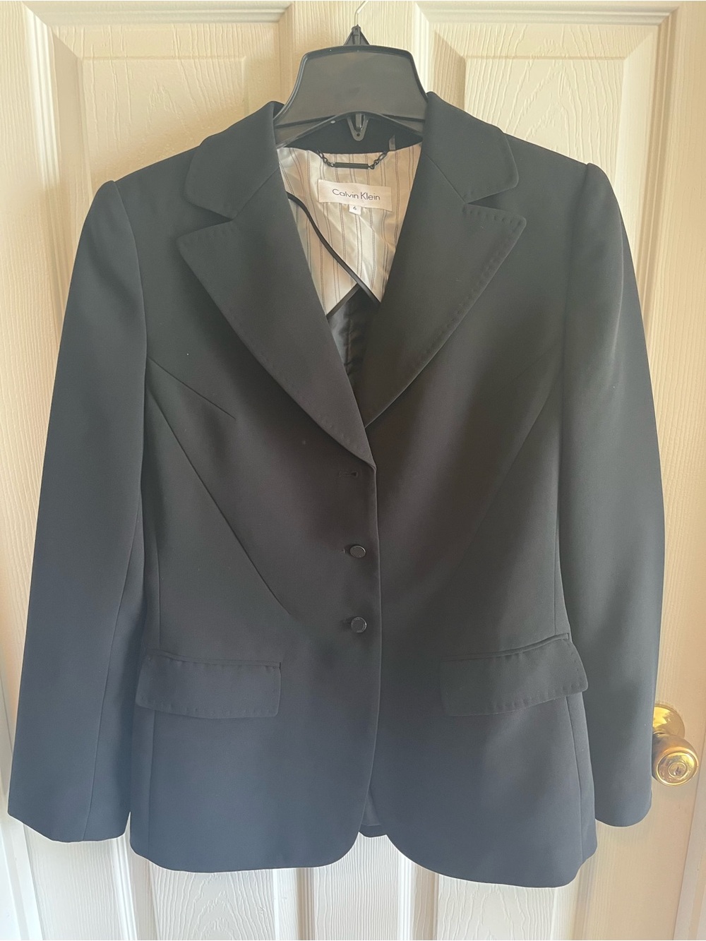 Calvin Klein Women’s Black Tailored Blazer Jacket size 6
